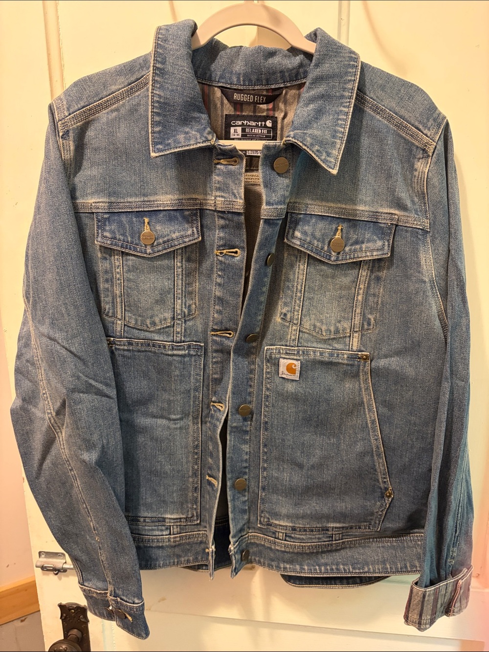 Carhartt Rugged Flex Denim Jacket - Light Blue